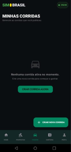 Dashboard do Motorista